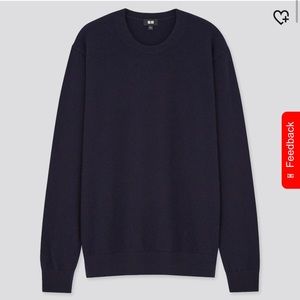 Uniqlo 100% cashmere crewneck long sleeve sweater